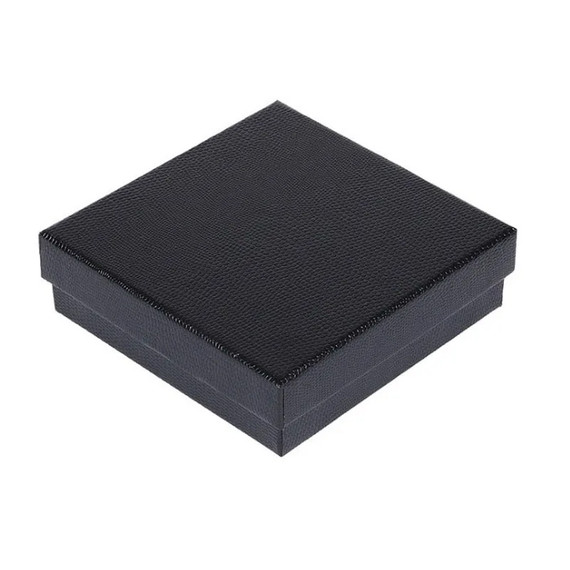 25 шт./лот органайзер для ювелирных изделий квадратная черная коробка ожерелье