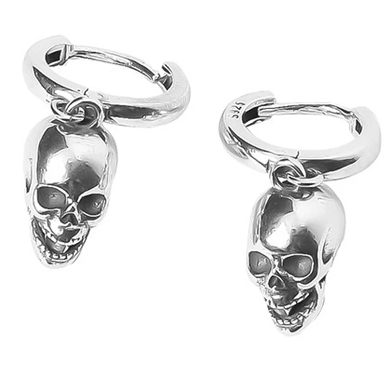 

1pair Unisex Gothic Skull Drop Earring Creative Hot Sexy Jewelry For Women Gift Customized Gift Stud Earrings