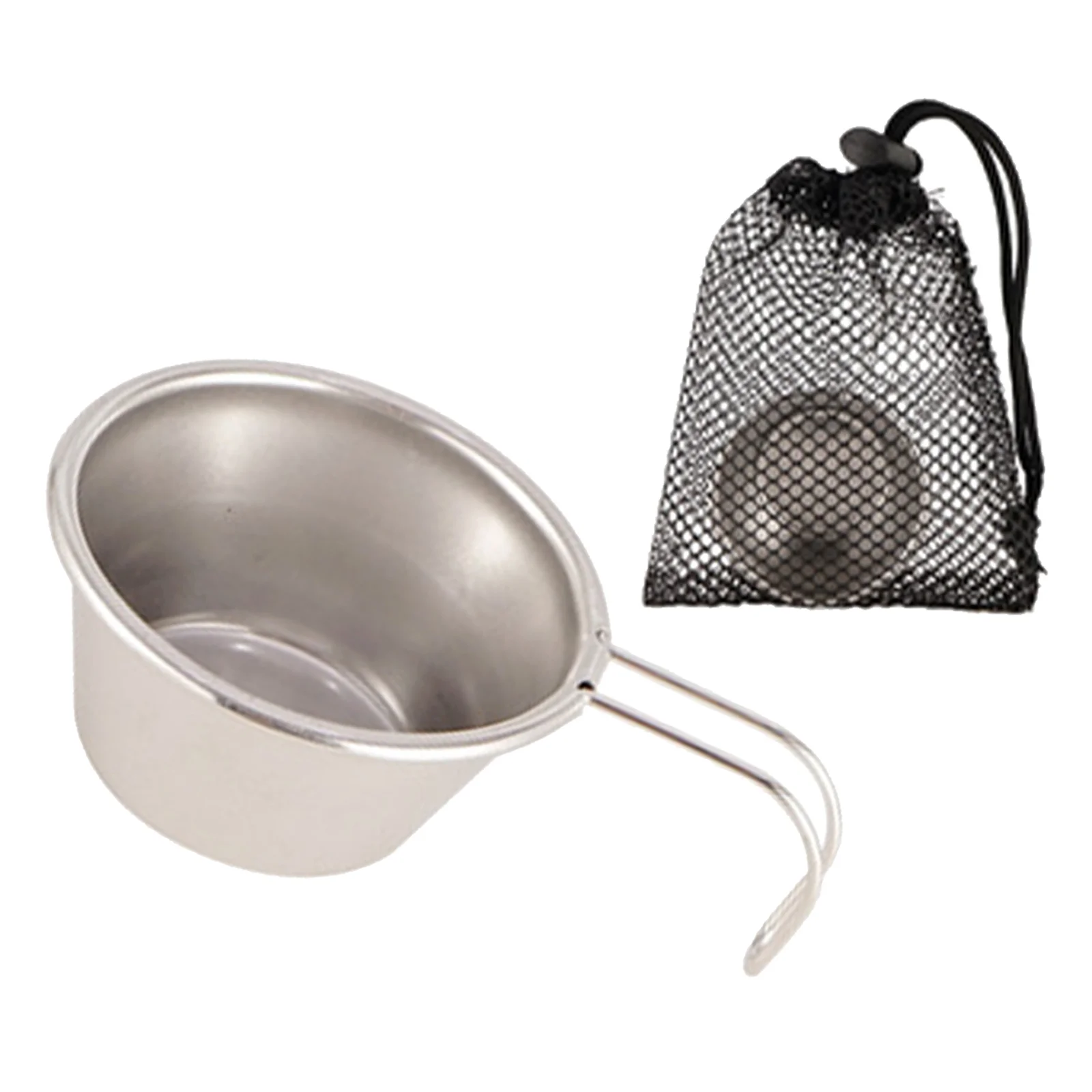 

50ml Stainless Steel Cups With Handle Outdoor Camping Cup Outdoor Cup Lightweight Portable Water Cup For Camping Barbecue