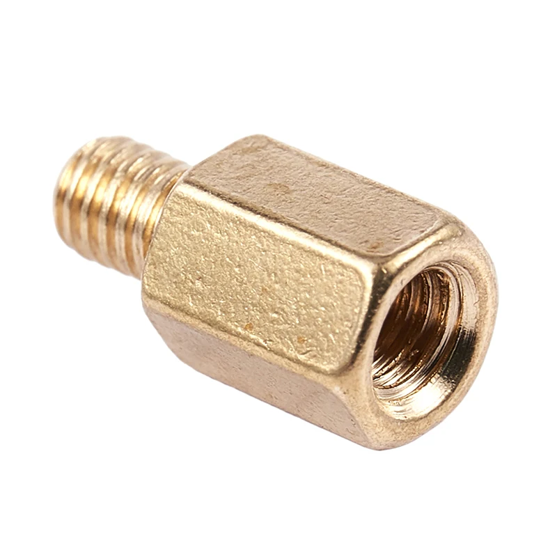 10 Pcs PC PCB Motherboard Brass Standoff Hexagonal Spacer M3 6+4mm | Электроника