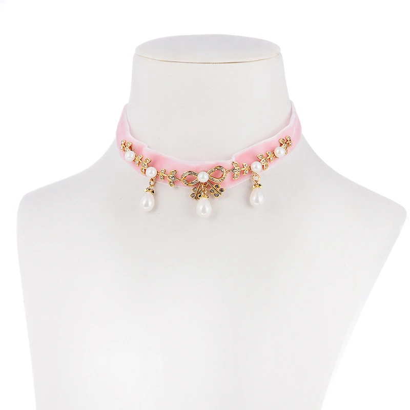 Shineland Оптовая продажа Новый Bijoux Love модный розовый атлас оставить имитация