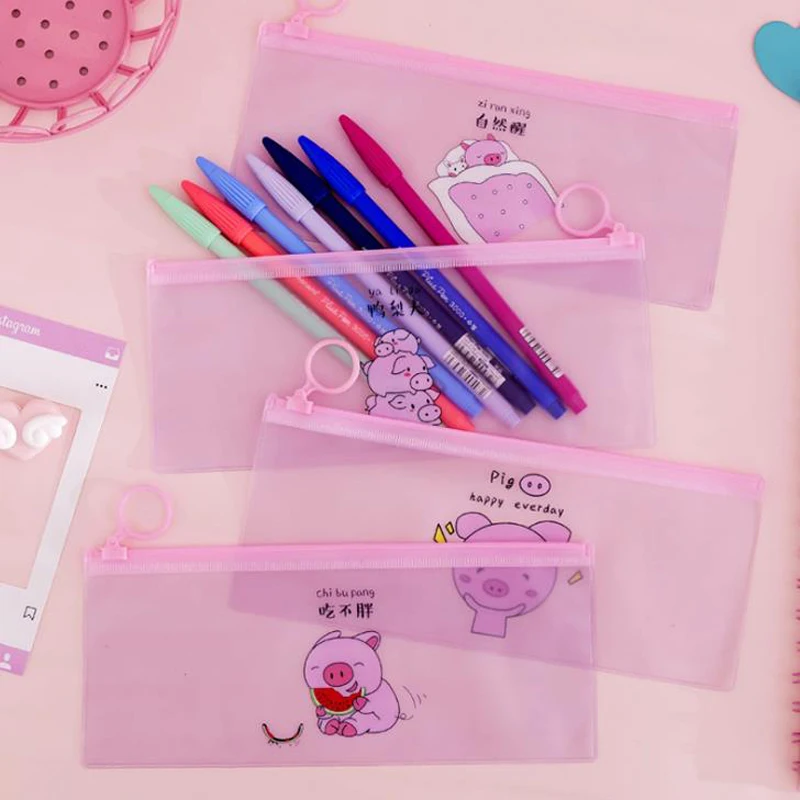 1 шт. прозрачные водонепроницаемые пеналы из ПВХ с изображением животных|Папка