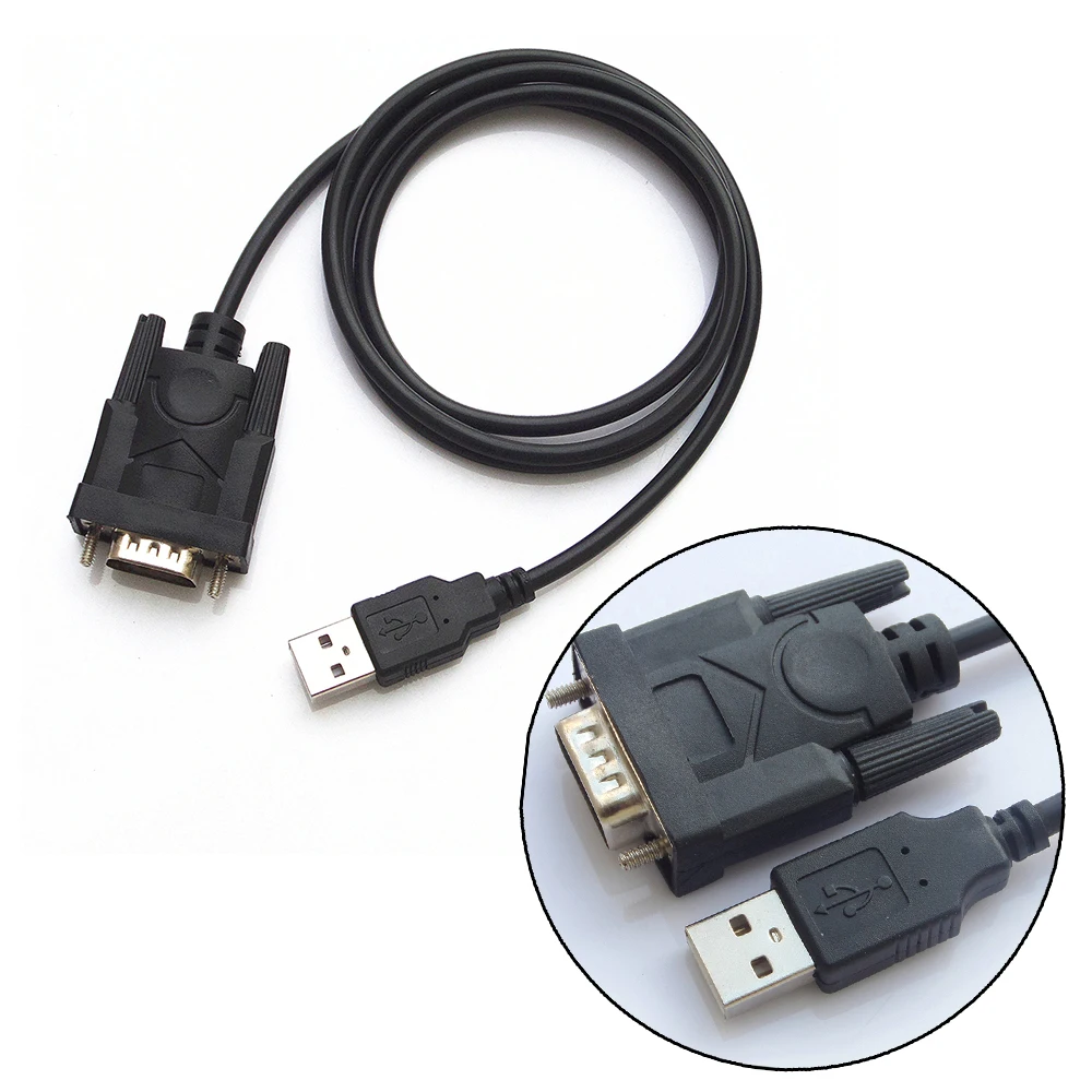 Новый последовательный кабель USB 2 0 RS232 9Pin Db9 для Win 10/8/7|Коннекторы и разъёмы| |