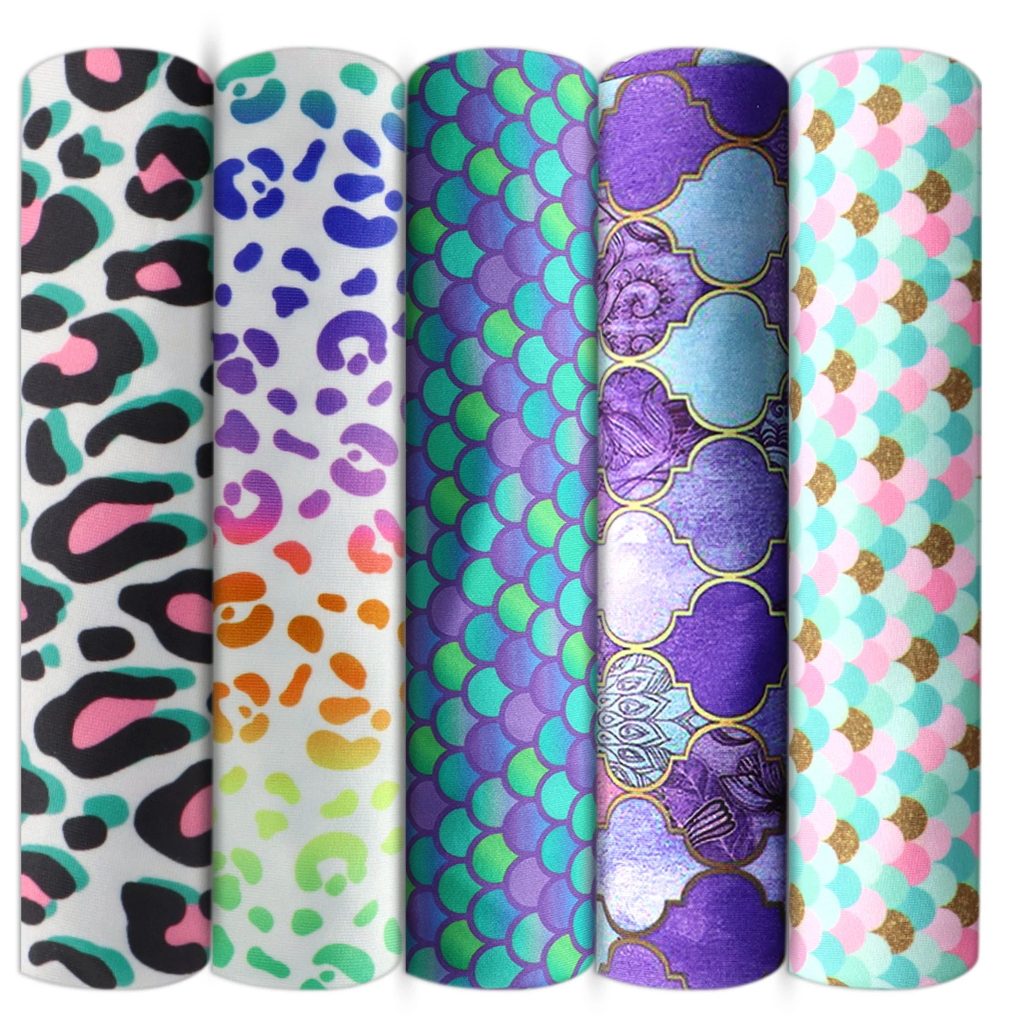 Рыбья чешуя корова леопард Зебра 4 способа стрейч вязаная ткань шитье стеганое