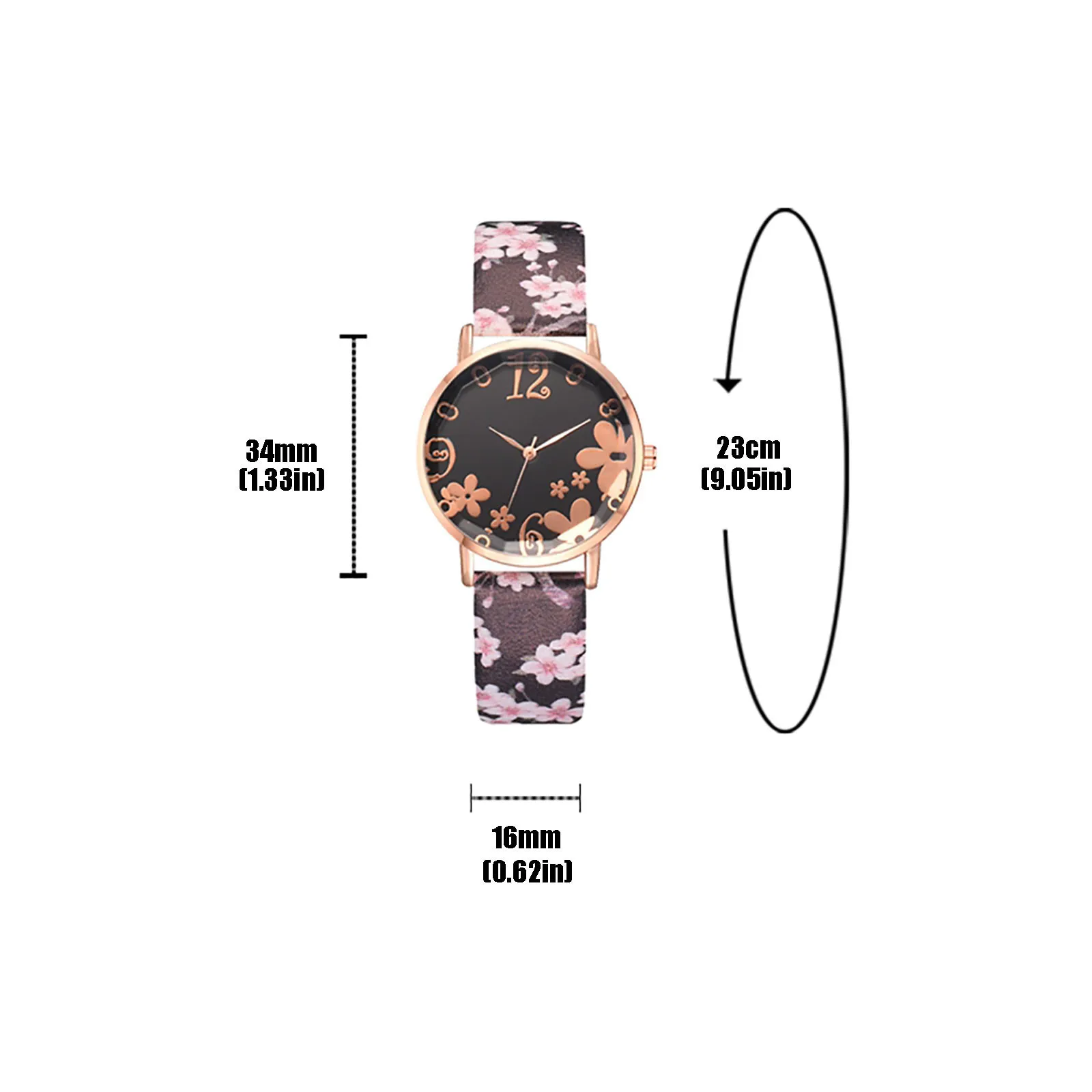 

European And American New Fashion Trend Printing Women Quartz Watch Wristwatch Women Bracelet Luxury Watch Casual Relogio