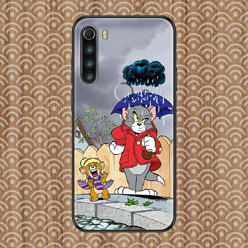 

Cat Cartoon Toms Jerries Mouse Phone case For Xiaomi Redmi Note 7 7A 8 8T 9 9A 9S 10 K30 Pro Ultra black 3D back luxury hoesjes