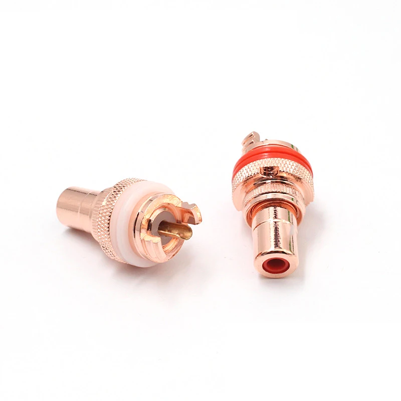 HiFi медная пластина RCA гнездовой разъем шасси розетки розетка | Электроника
