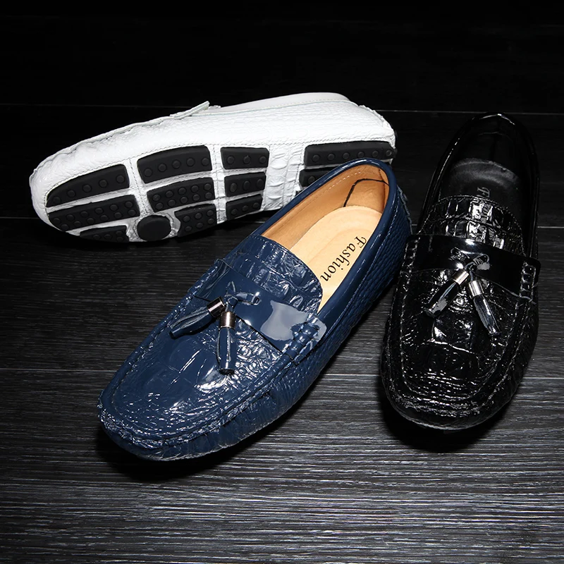 Туфли мужские из натуральной кожи повседневная обувь для вождения классические