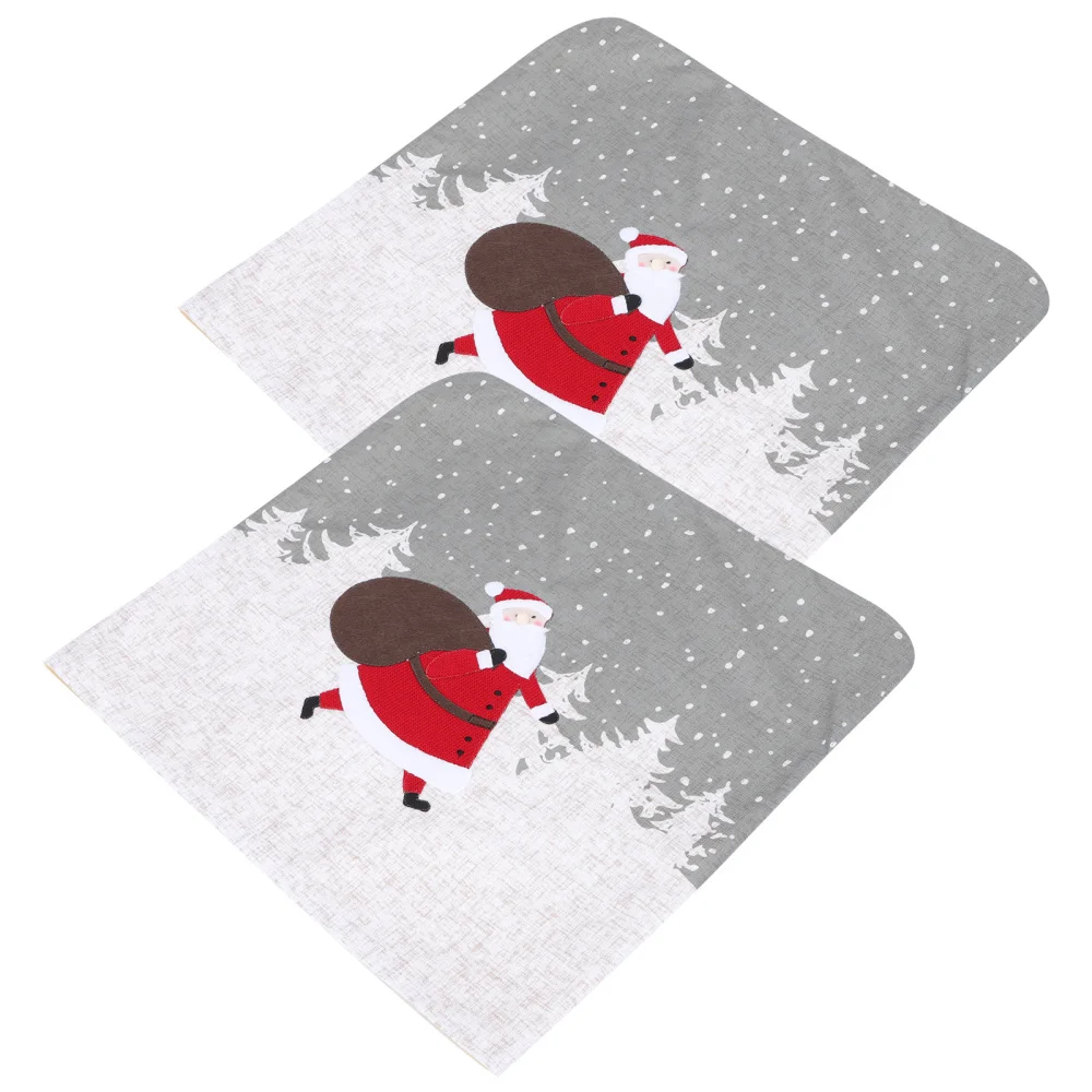 

2Pcs Christmas Chair Cover Household Protective Chair Covers Party Props (Red)
