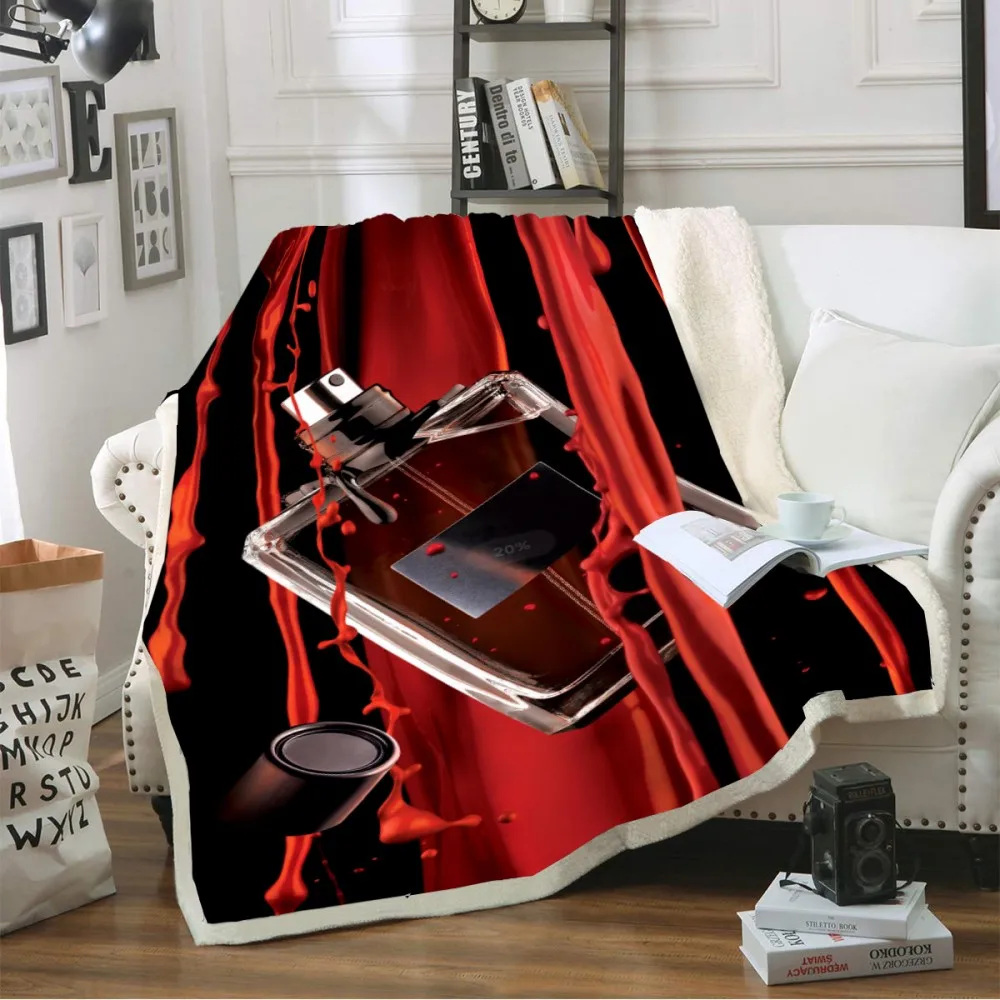 Пледы одеяло дистиллированные ликеры рисунок 3D принт мягкое Флисовое для