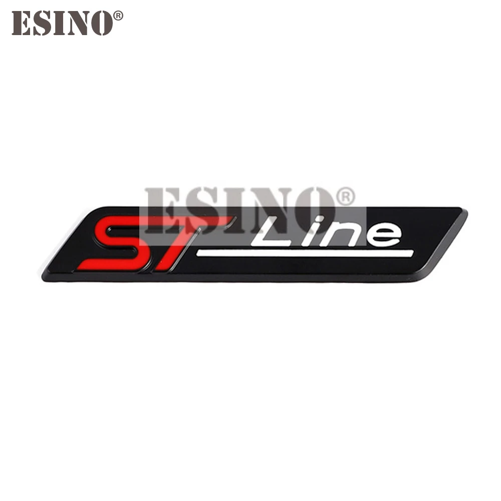 

Автомобильный Стайлинг, 3D металлическая хромированная эмблема из цинкового сплава, значок для Ford ST Line Focus Fiesta Puma ecotype Mondeo Edge Kuga Escape Explorer