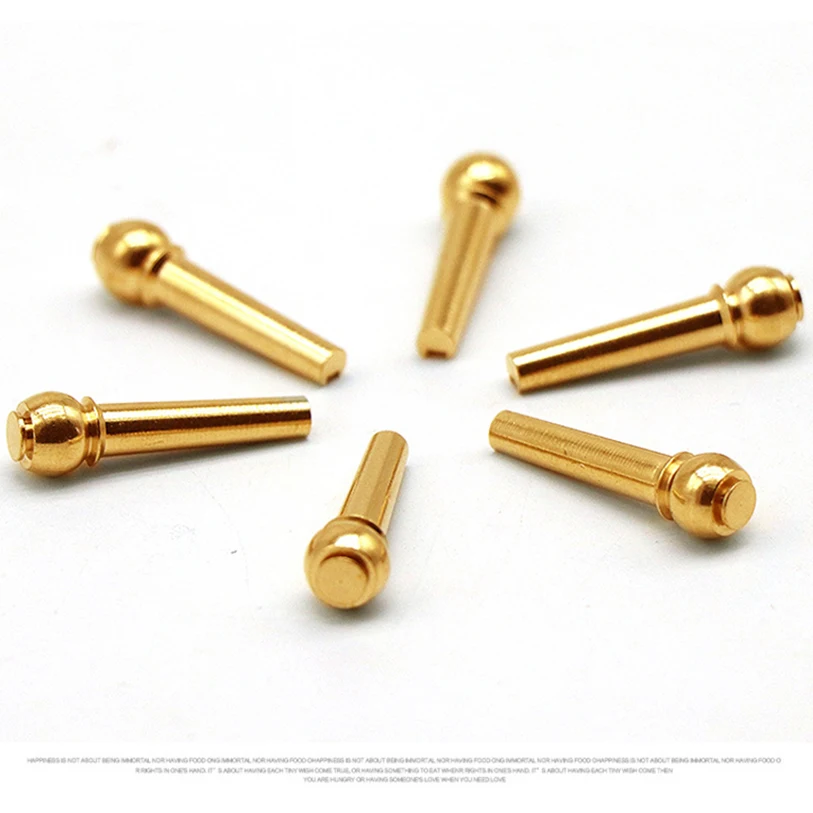 Guitar Pure Copper String Nail Fingerstyle Folk Solid Cone Brass Post Extended Yanyin 6 Pack | Спорт и развлечения
