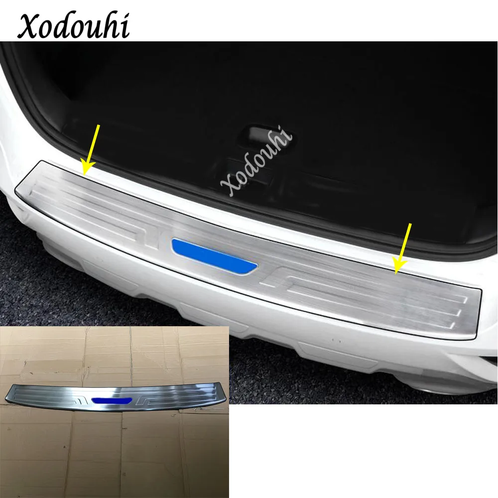 

Sticker Cover Styling External Rear Bumper Protection Trunk Stainless Steel Plate Trim Pedal For Kia Sportage KX5 2019 2020 2021