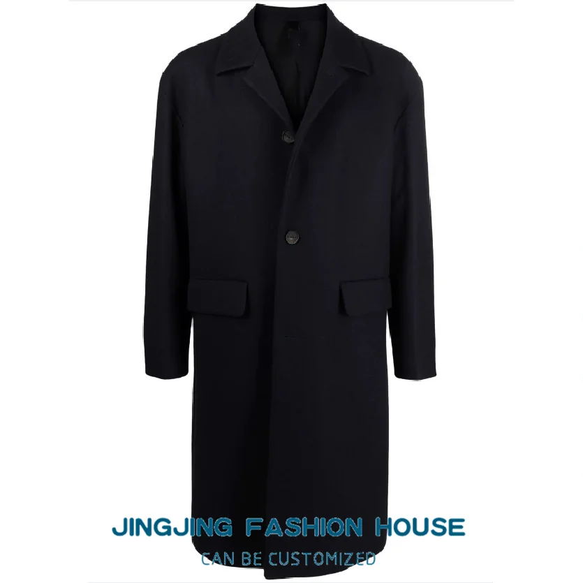 

S-7XL!!2021 Autumn and winter new woolen coat men handsome woolen coat long youth thickening popular casual jacket