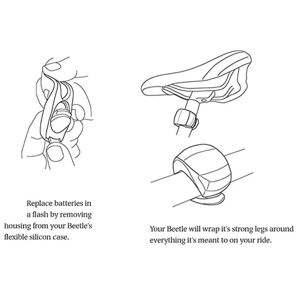 

Bike LED Lights Silicone Bicycle Light Handlebar LED Flash Lamp Waterproof Cycling With Battery Bicycle Accessories Bike Lamp