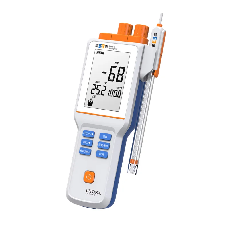 

2021 new design PHB-4 digital portable pH meter low cost ph meter portable pH ORP meter