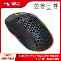 RGB Wireless Mouse Optical 2 4G Bluetooth Gaming Gamer Model Rechargeable 3600DPI Computer Wireless Mause Mice For Laptop