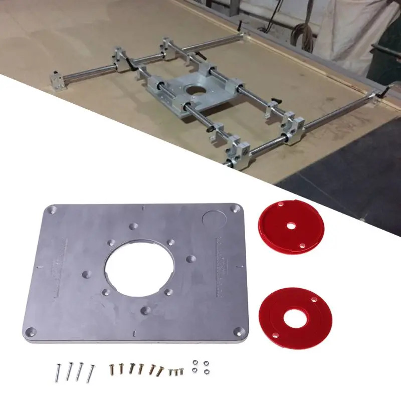 Алюминий с вставкой из алюминиевого сплава плиты триммер гравировальная Машина