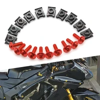 10pcs m6 motorcycle fairing bolt spire speed fastener clips screw spring bolts nuts for aprilia capanord 1200 dorsoduro 1200 750