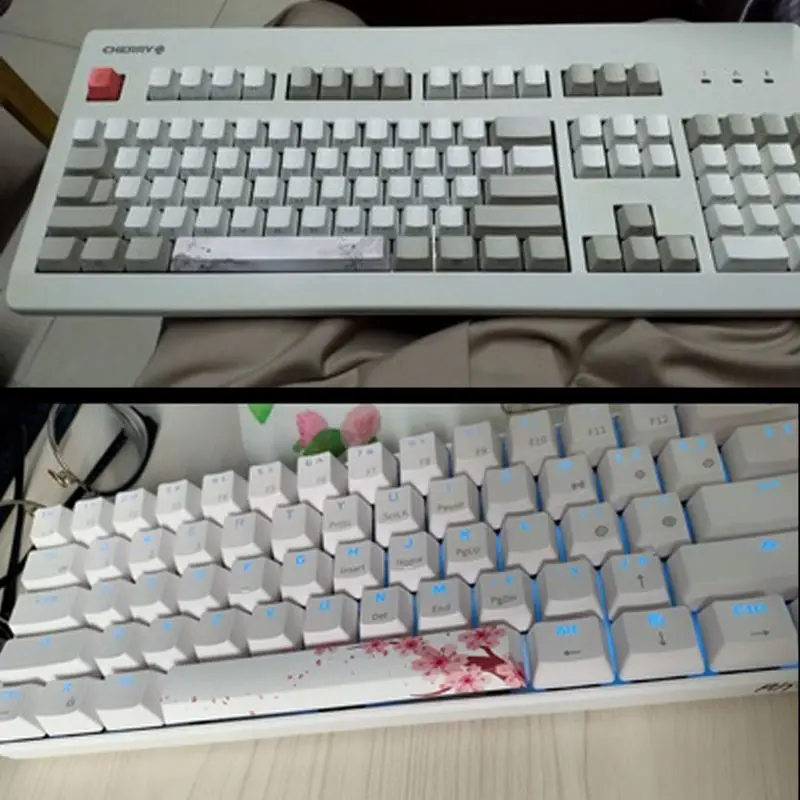 Запасная крышка для клавиатуры SpaceBar PBT с пятью боковыми чернилами ПОДБИТАЯ