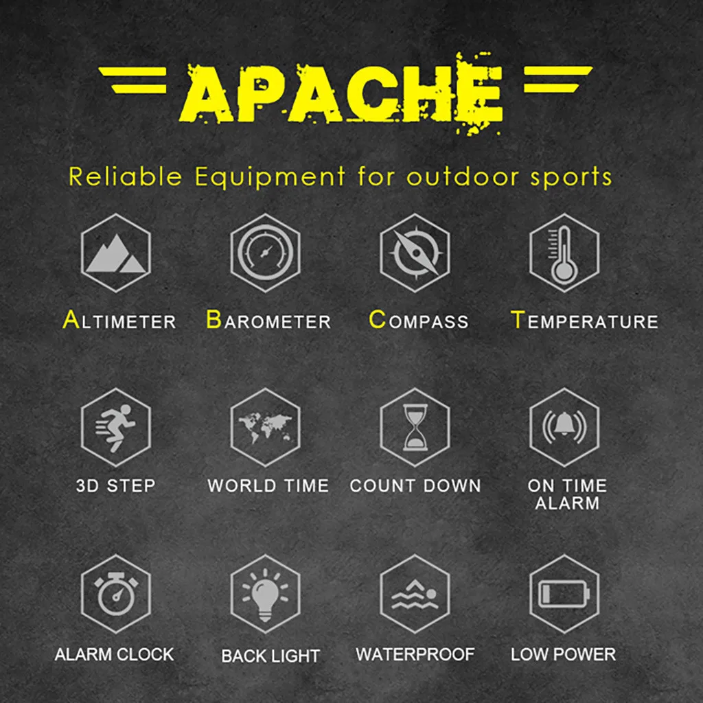 

Free Shipping Carprie Northedge Apa Che Men Sports Watch Digital Wristwatch 5atm Waterproof Stop Watch Reloj De Moda Inteligente