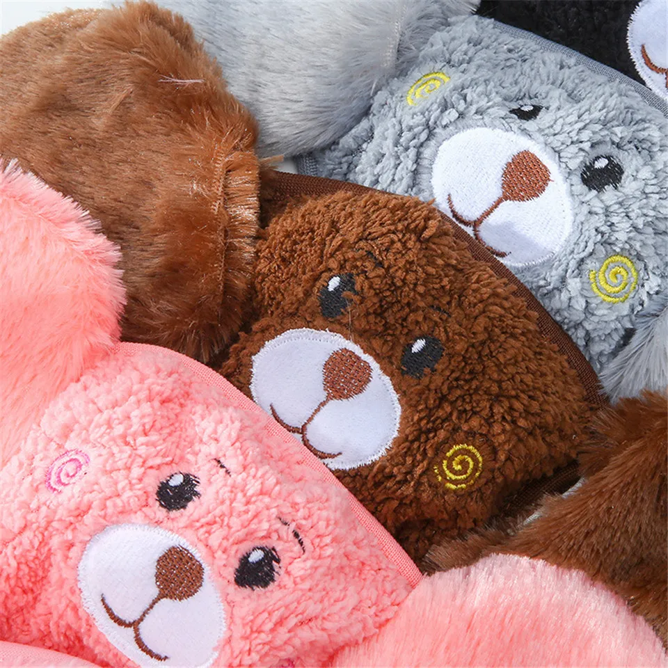 Модные зимние теплые маски для лица защитные ушные верховой езды Женские