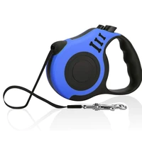 retractable dog leash pet walking leash with anti slip handle strong nylon tape tangle free one handed one button lock release
