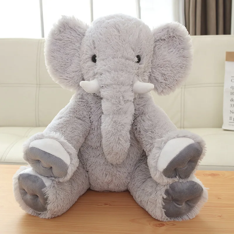 

New Cute Elephant Skin-friendly Soft Short Plush Toy Soothing Sleeping Pillow Accompany Sleeping Baby Elephant Pillow Doll