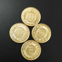 500pcs 231 85mm stainless steel brass game token coins arcade game machine token coin