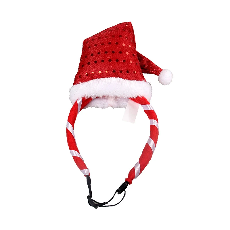 1 шт. и красными блестками на Рождество Кепки Кошка Собака Собачка Щенок