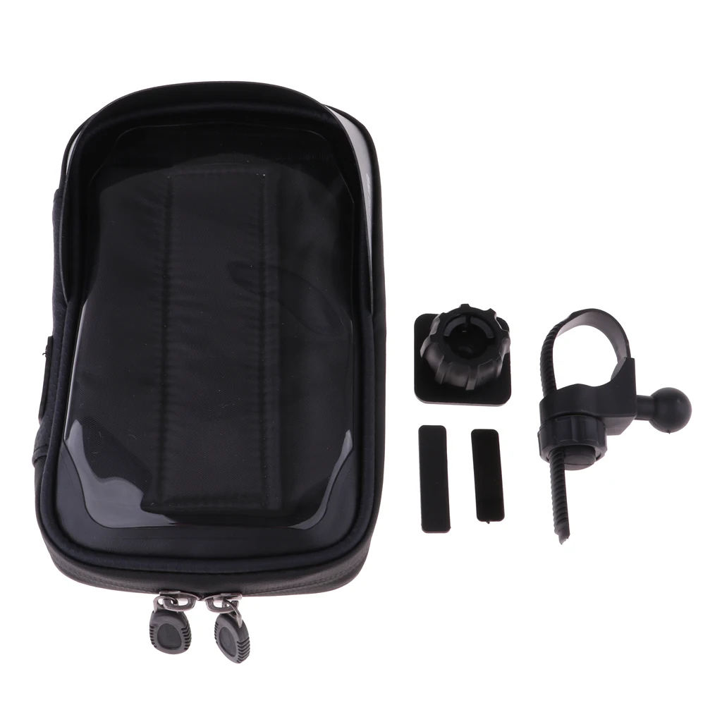 

Bike Bag Frame Bicycle Phone Mount Pouch with Waterproof Touch Screen Handlebar Front Phone Holder