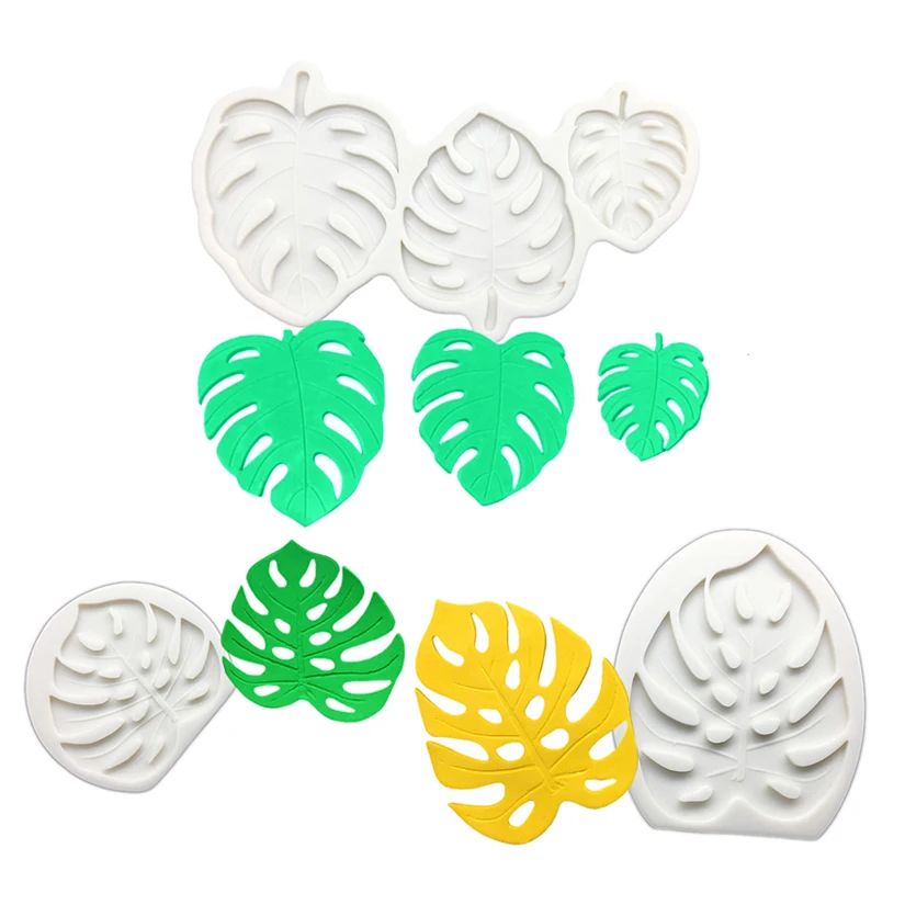 

Monstera Deliciosa LeafShape Silicone Baking Mold Fondant Cake Decorating Tools