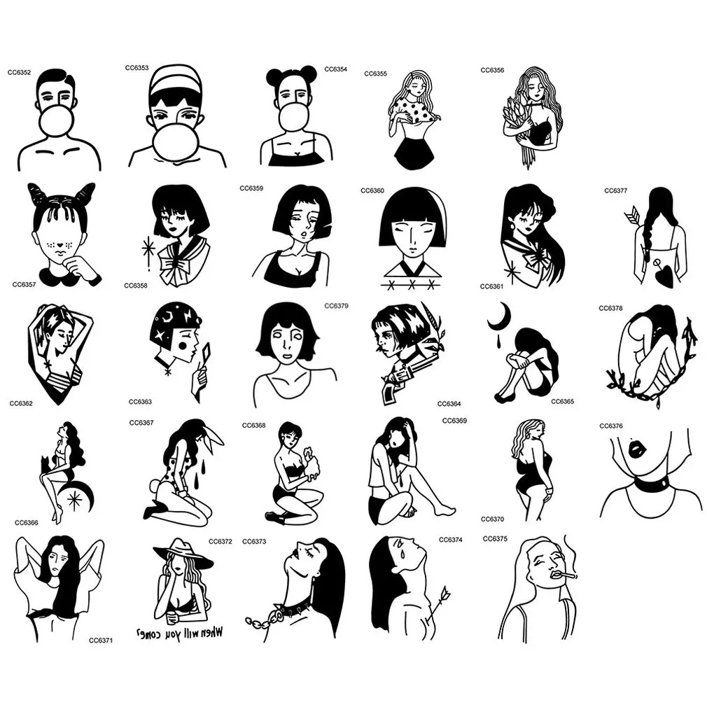 Экологически чистые Водонепроницаемый татуировки Стикеры для непослушных