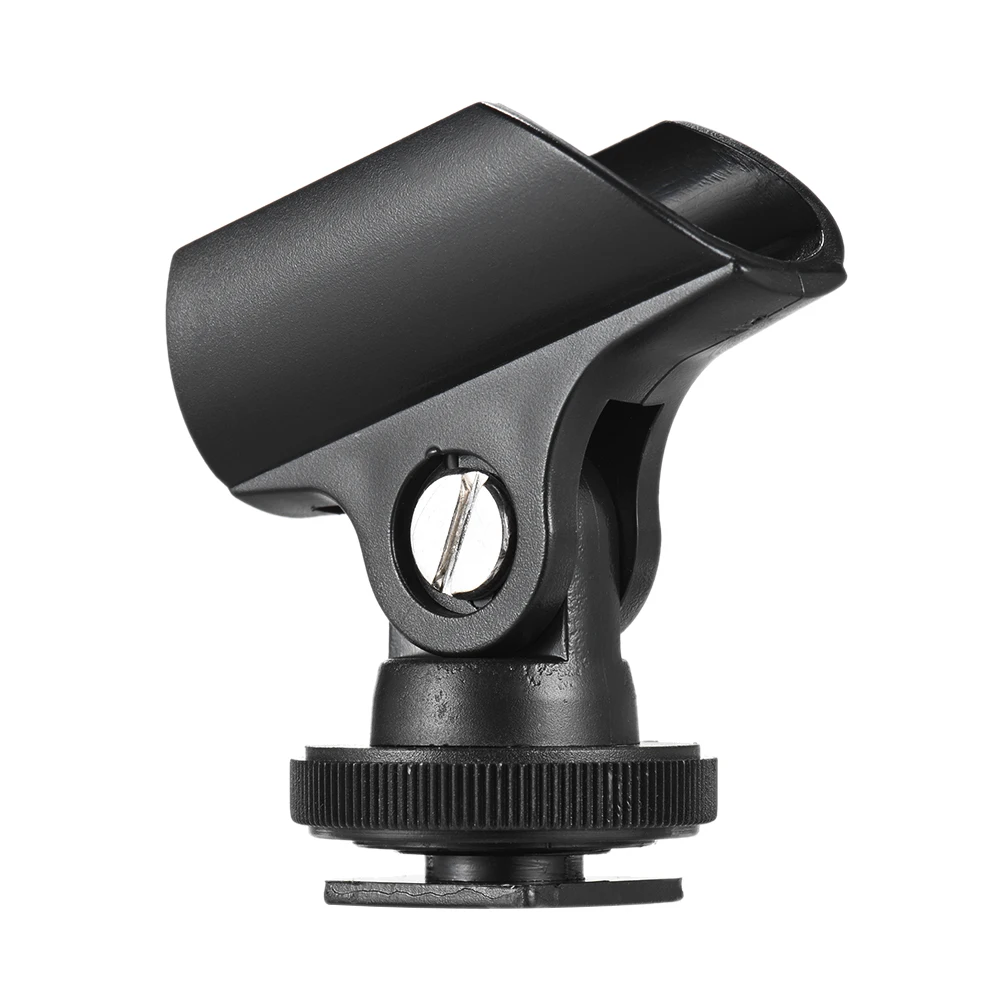 19 мм пластиковый держатель микрофона зажим с горячий башмак и 1/4 &quotотверстие для