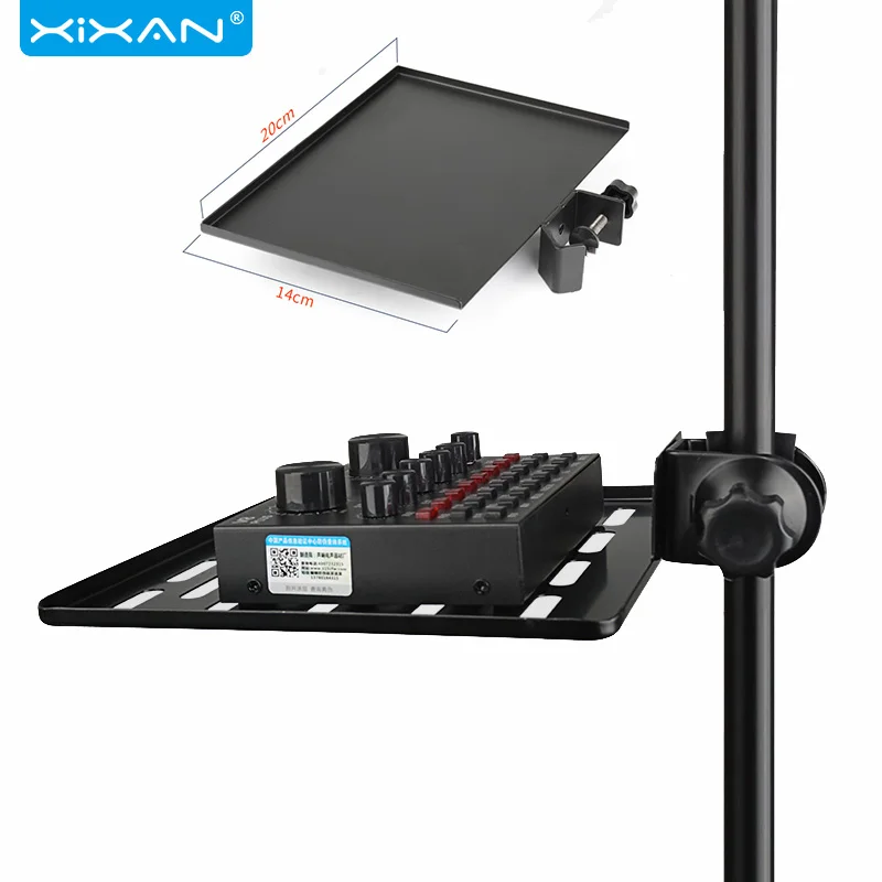 

14X20CM Sound Card Tray Live Broadcast Phone Microphone Rack Singing Recording Video Karaoke Lazy Bracket Placement Accessories