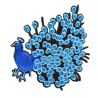 peacock opens the screen cloth stickers fashion clothes patch clothing accessories repair hole stickers
