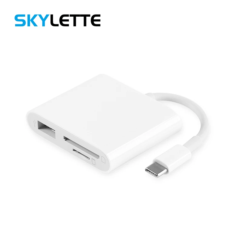 Картридер Type-C TF SD разъем для флеш-накопителя все в 1 OTG конвертер iPad Macbook Pro адаптер