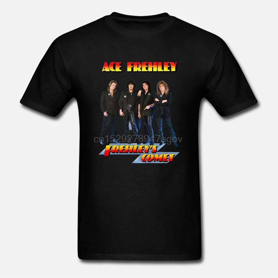 Эйс Frehley Comet v4 футболка с эмблемой рок н синий все размеры S 5XL|Мужские футболки| |