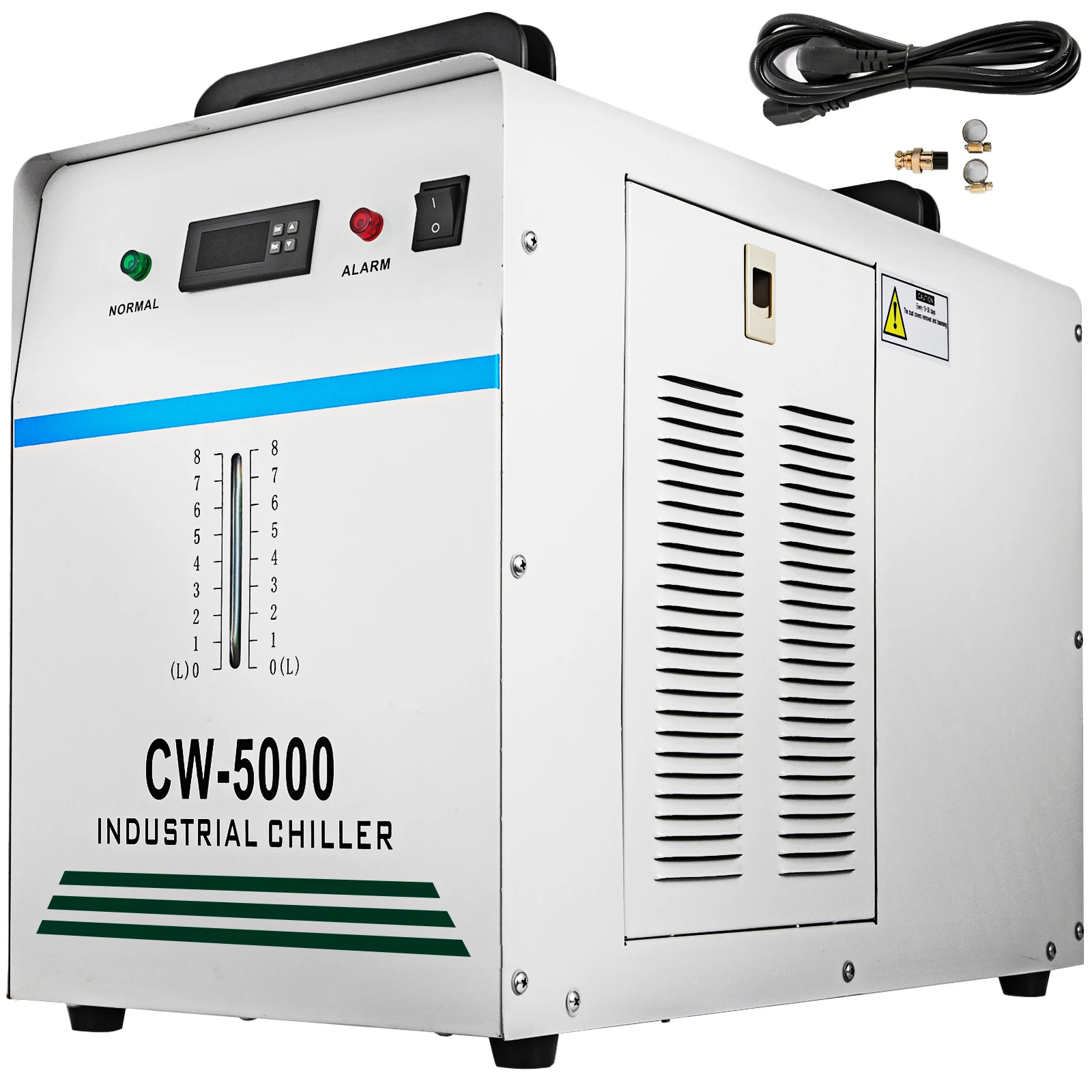 

VEVOR 8.5L CW-5000DG Industrial Water Chiller Cooler Thermolysis Cooling for 80W/100W CO2 Glass Tube of the Laser Engraving Tool