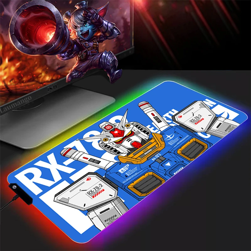 

Pc Gamer Complete Rug Xxl Mouse Pad Anime Gamers Accessories Gaming Laptop Desk Mat RGB Gundam Mausepad Varmilo Mice Keyboards