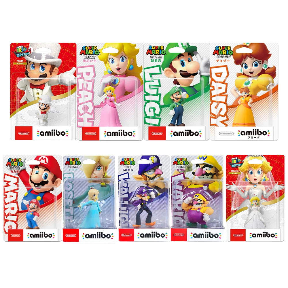 Buy Nintendo Amiibo Figure - Super Mario Odyssey Daisy/Luigi/Mario(Wedding Outfit)/Peach(Wedding Outfit)/Rosalina/Waluigi/Wario on