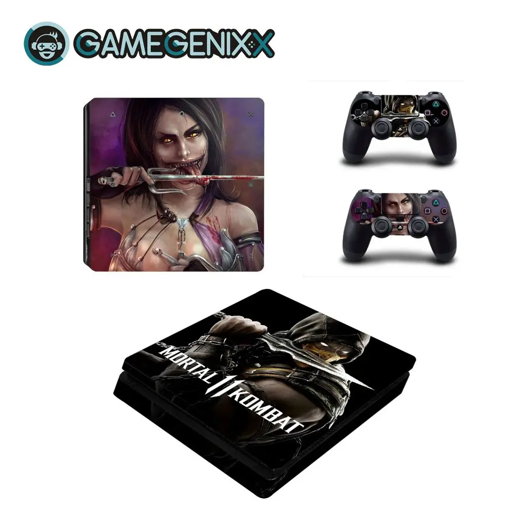 GAMEGENIXX наклейка на кожу защитный чехол Полный набор для PS4 тонкий консоль и 2