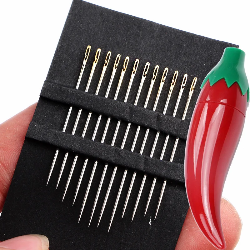 Small Pepper Banana Bottle Sewing Needle Organizer Box Toothpick Storage Holder Case DIY Craft Quilting Accessories | Дом и сад