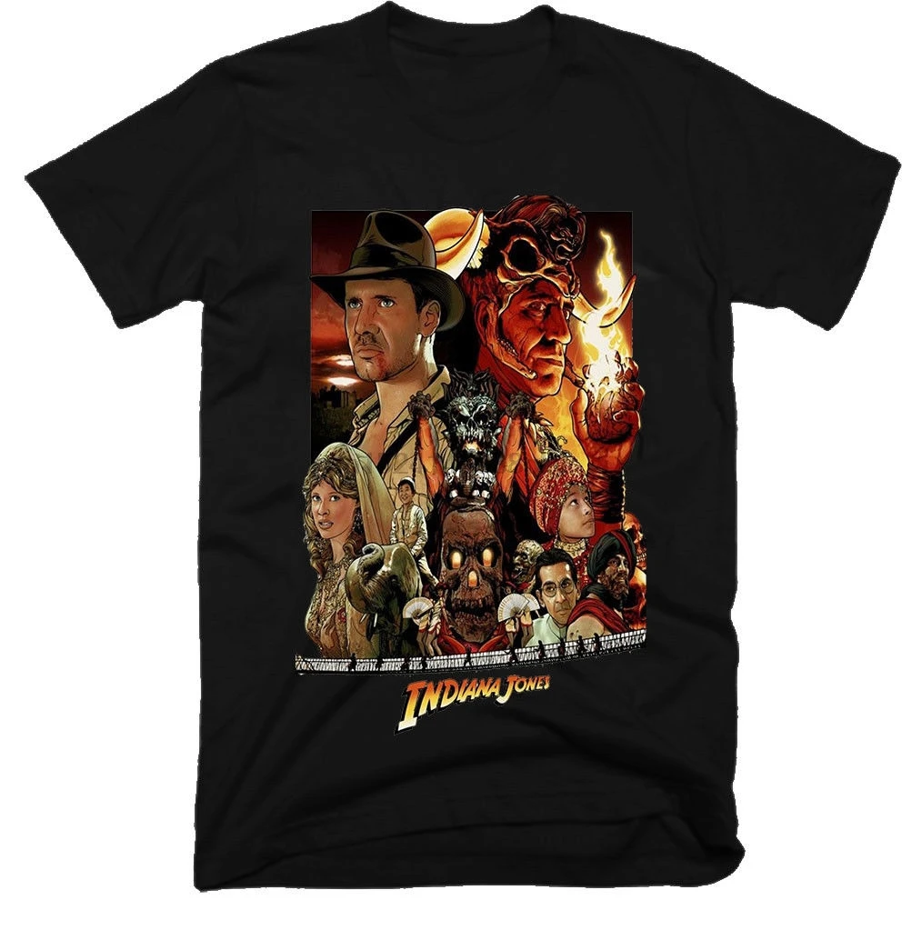 Индиана Джонс Homme Футболки хип хоп одежда футболки дизайнерские с круглым