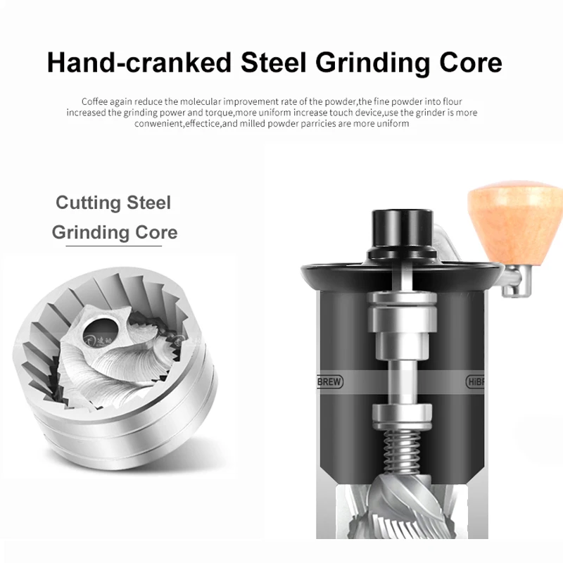 Ручная кофемолка для эспрессо свежего кофе домашняя бариста кухонный инструмент