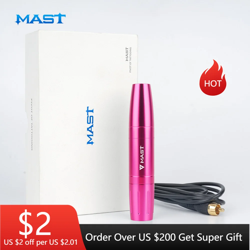 Мощный ротационный тату пистолет Mast RCA для перманентного макияжа машинка ручка