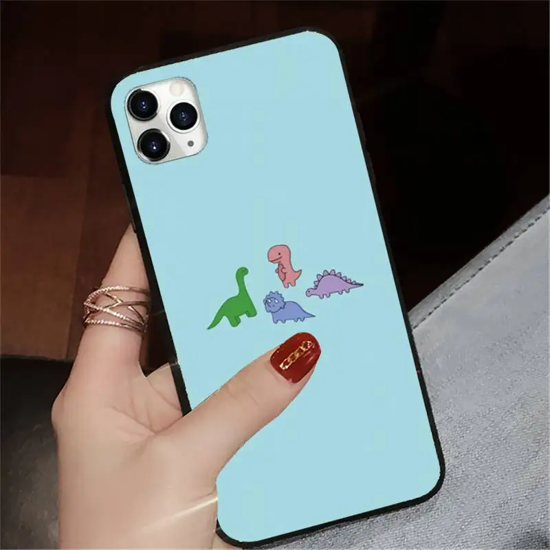 

Dinosaur cute cartoon animal Phone Case for iPhone 11 12 pro XS MAX 8 7 6 6S Plus X 5S SE 2020 XR