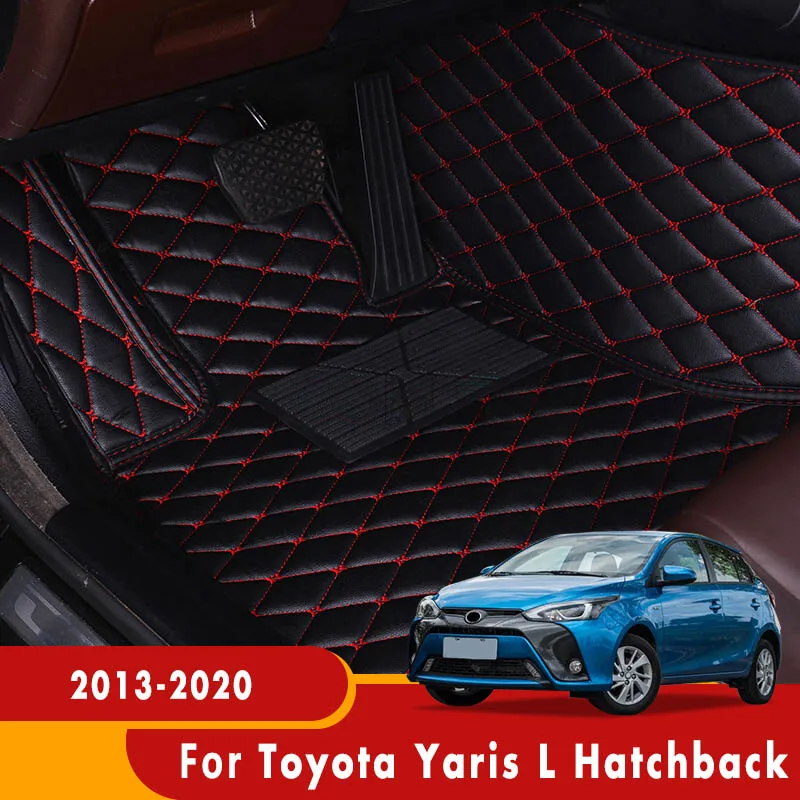 

For Toyota Yaris L Hatchback 2013 2014 2015 2016 2017 2018 2019 2020 Car Floor Mats Custom Decorative Carpets Accessories