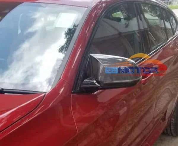 Зеркальные крышки из настоящего углеродного волокна 1 пара для Bmw X3 X4 X5 X6 G01 G02 G05 G06