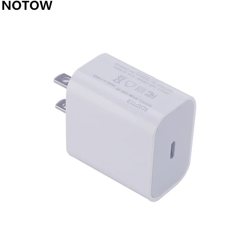 NOTOW 18 Вт PD USB Type C US/EU/UK штекер зарядного устройства порт дорожный адаптер питания